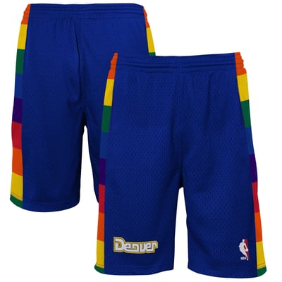  Denver Nuggets Mitchell & Ness Youth Swingman Shorts - Blue